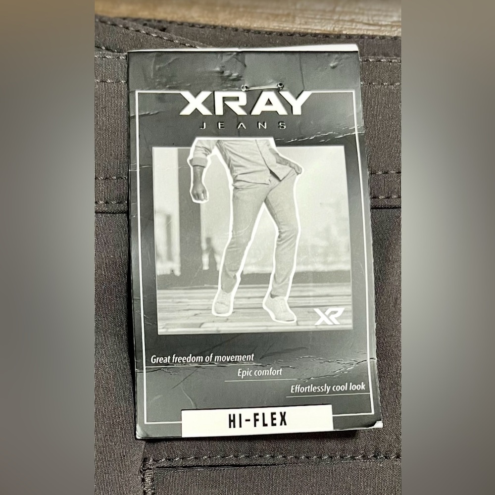 NWT Men's X-RAY Charcoal Hi-Flex Stretch Fabric Pants Size 34 x 29.5 - Picture 4 of 9